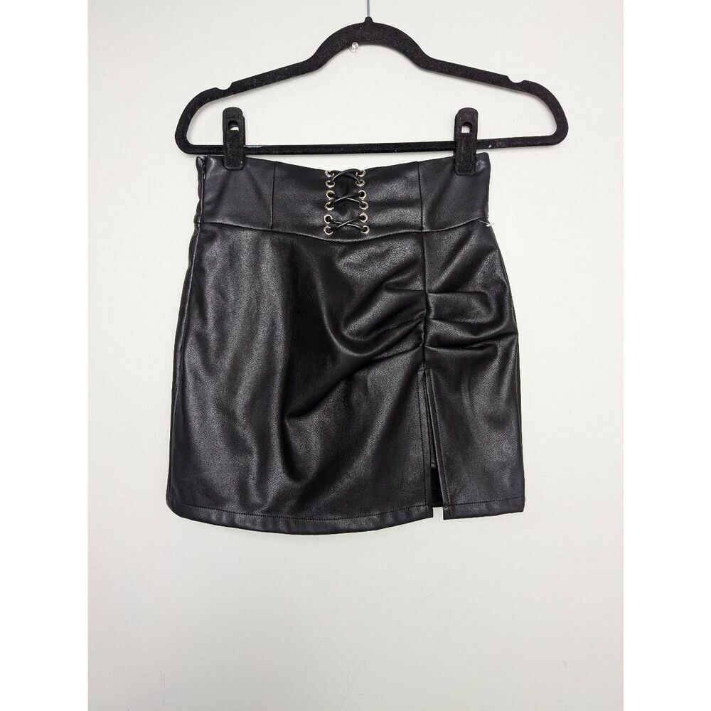 Barbie Chill faux leather mini skort Medium